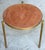Mid-Century Modern Mastercraft Bronze and Suede Side Table, USA, circa 1970s For Sale - Image 3 of 12