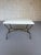 Pair of Spanish Mid-Century Modern Style Gilt Iron Benches With X-Stretchers For Sale - Image 13 of 18