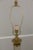 Modern Pair Brass Base Toleware Column Modern Table Lamps For Sale - Image 3 of 9