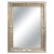 Neoclassical Regency Rectangular Silver Hand Carved Wooden Mirror, 1970s For Sale