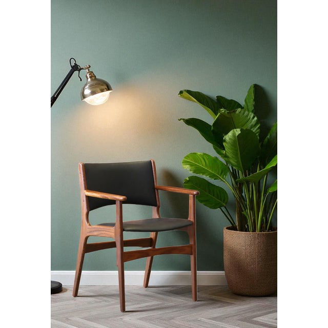 Model 89 Armchair in Teak and Leather by Erik Buch, 1960s For Sale - Image 16 of 18