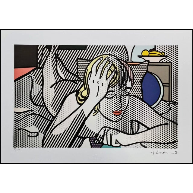 1980s Original Roy Lichtenstein "Thinking Girl" Limited Edition Lithograph For Sale - Image 10 of 10