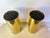 Pair of Vintage Brass Cylinder Table Lamps in the Style of Robert Sonneman, 1970s Modernist Uplights For Sale - Image 4 of 10