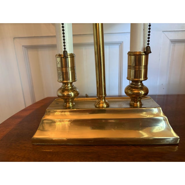 Metal Late 20th Century Empire Style Bouillotte Lamp For Sale - Image 7 of 12