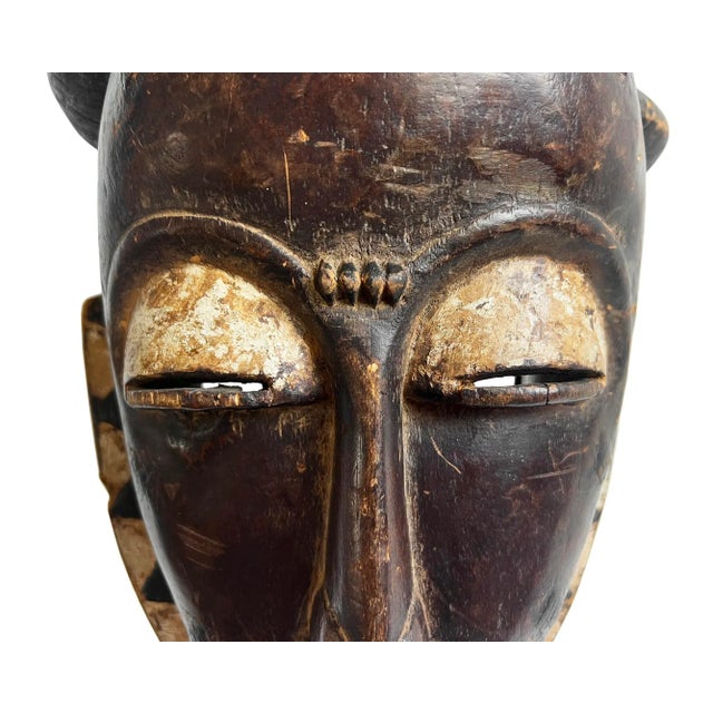 Antique Baule Mask on Stand For Sale - Image 10 of 12