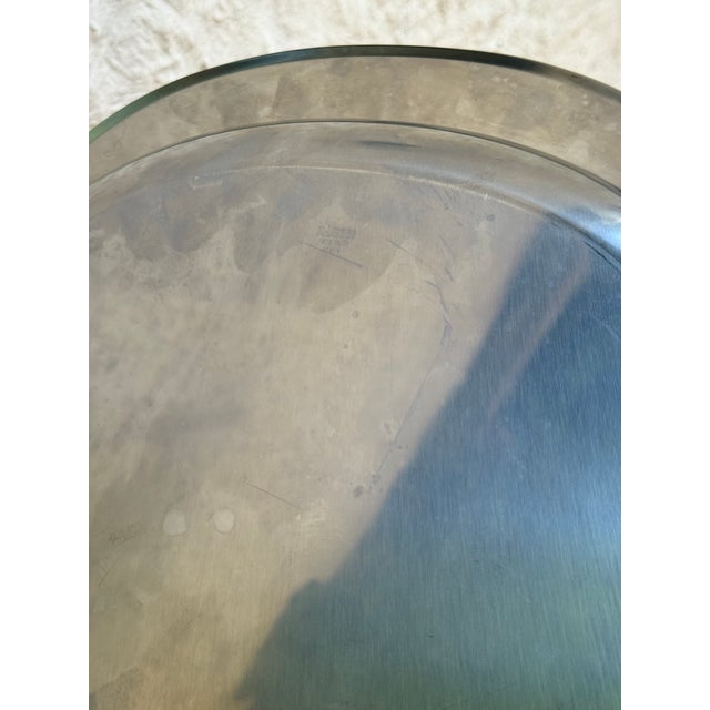Mid-Century Modern Alessi Italy Stainless Steel Oval Tray Postmodern For Sale - Image 3 of 4