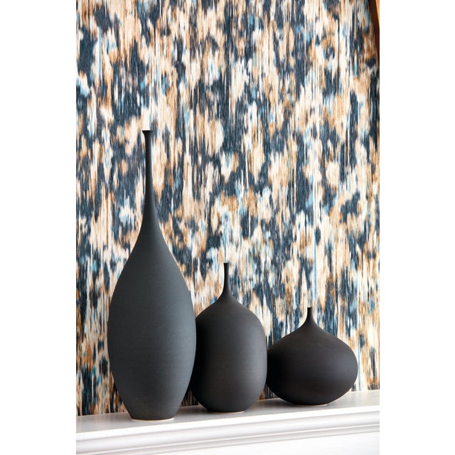 Contemporary Harlequin Fade Wallpaper in Slate/Pearl - a Sample For Sale - Image 3 of 3