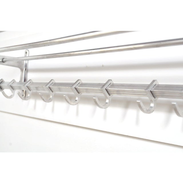 Metal Vintage Art Deco Style Coat Rack, 1970s For Sale - Image 7 of 9
