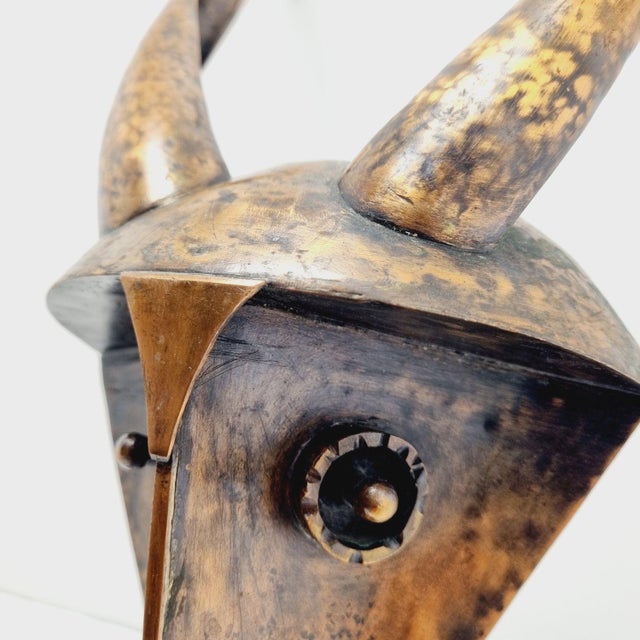 Chiwara Wall Mask, 1970s For Sale - Image 6 of 15