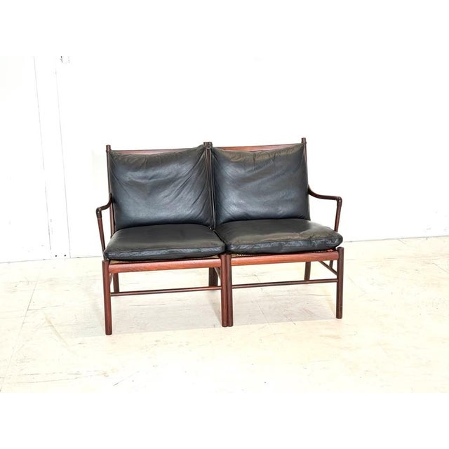 Colonial Leather Sofa by Ole Wanscher for Poul Jeppesens Møbelfabrik For Sale - Image 15 of 15