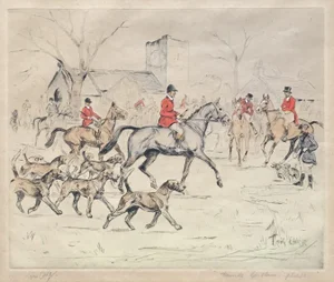 Tom Carr, Messieurs les chiens s'il vous plait, 1945, Print
