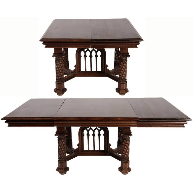 Baroque Antique Table in Wood, 1910 For Sale - Image 3 of 18