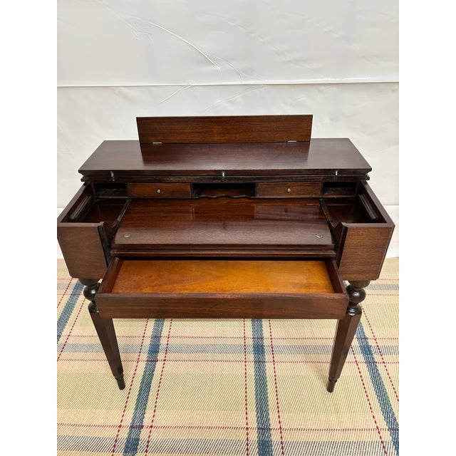 1920s Solid Mahogany Colonial MFG Co Desk For Sale In New York - Image 6 of 13