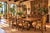 A handsome and unusually complete vintage American dining suite by American Furniture Company / Romweber Industries,...