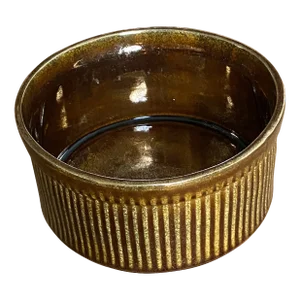 1960s Signed Georges Briard Designed Gold Speckled 2 Quart Casserole, Made in Usa