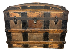 Antique Victorian Dome Trunk, 1800s