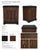 Pair of White Clad Icebox Nightstands in Old Chapel Satin Walnut™ & Onyx Reserve Finish For Sale - Image 4 of 5