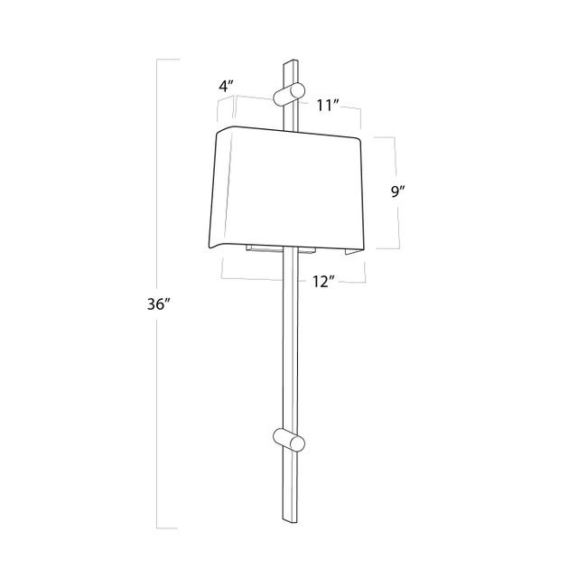 Not Yet Made - Made To Order Regina Andrew Taurus Sconce Polished Nickel For Sale - Image 5 of 6