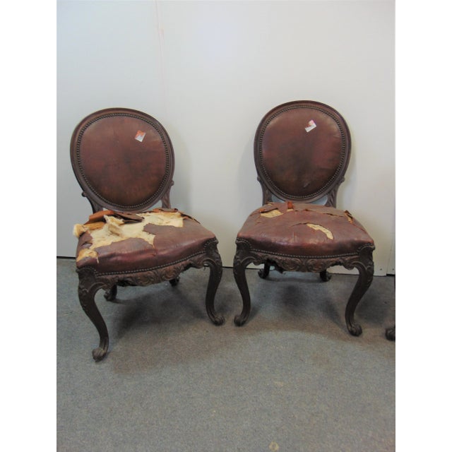 19th Century Regency Carved Mahogany Dining Chairs - Set of 4 For Sale - Image 4 of 10