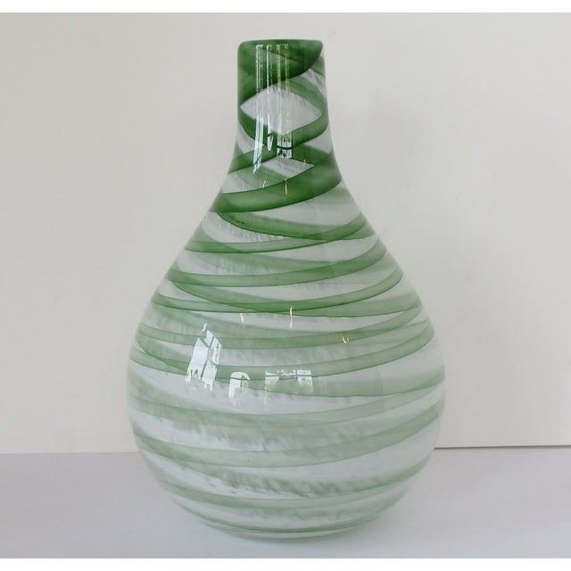 Green Ribbons Glass Vase Chairish