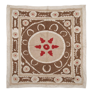 Bukhara Suzani Textile Wall Art 4' X 4'3''