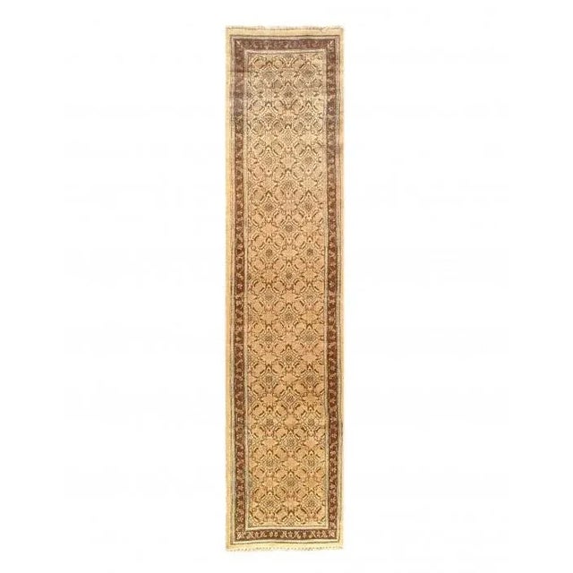 Pasargad Hand-Knotted Moud Runner- 2′6″ × 11′6″ For Sale - Image 4 of 4