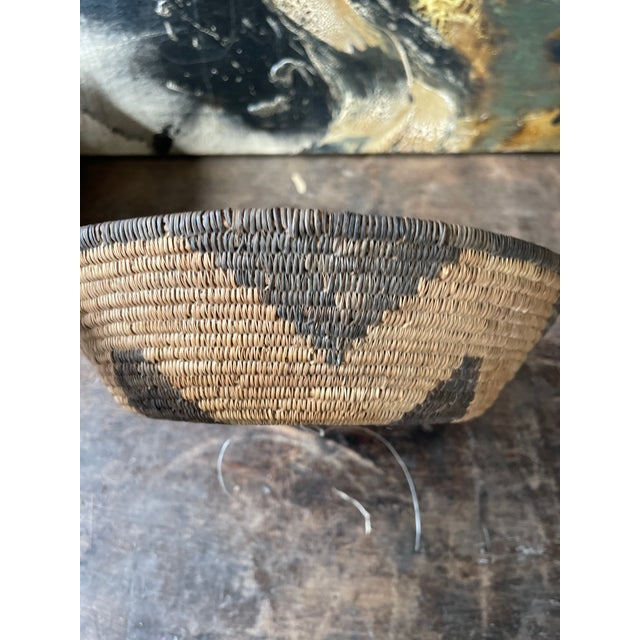 Tribal Coiled Basket Vintage For Sale - Image 12 of 12