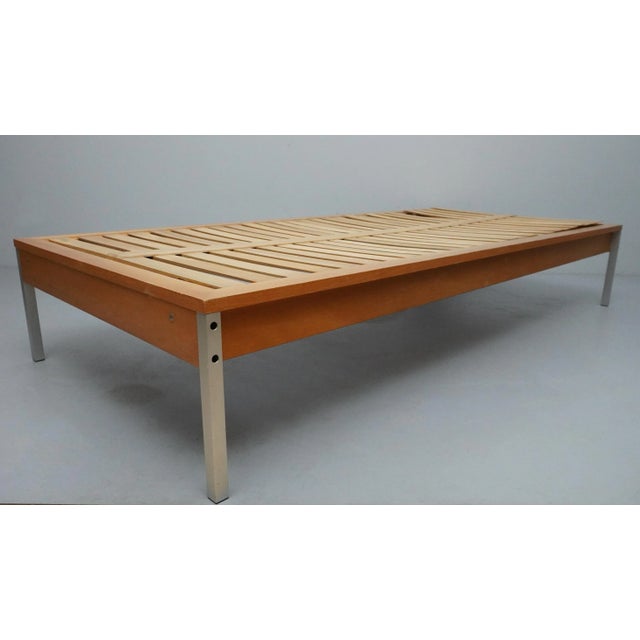 Early version of a daybed/bed from the furniture series RZ 57, made by Otto Zapf and Wilhelm Kimmelmann in 1961. design:...