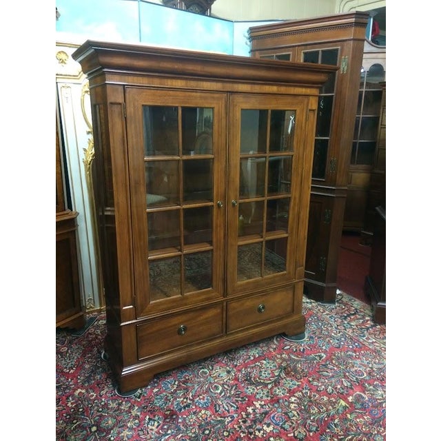 Wood Display Cabinet, Bookcase, Sligh Furniture For Sale - Image 7 of 13