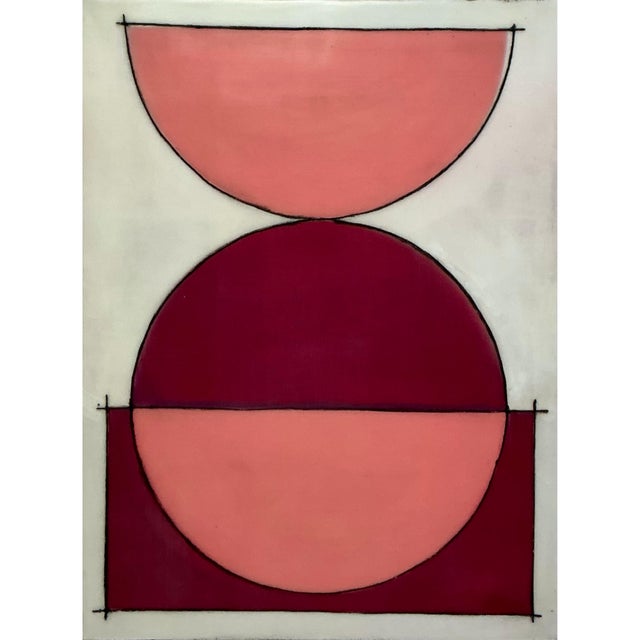 Original Encaustic Mixed Media Installation by Gina Cochran - 9 Panels - "And Away We Go" For Sale - Image 10 of 11