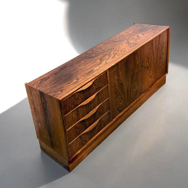 Mid 20th Century Danish Rosewood Sideboard from Erling Torvits, Denmark, 1960s For Sale - Image 5 of 18