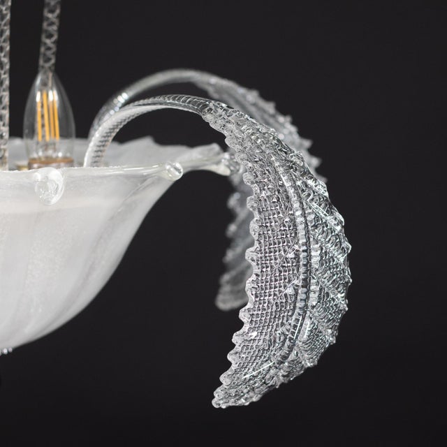 Mid-Century Murano Chandelier Attributed to Barovier & Toso For Sale - Image 9 of 18