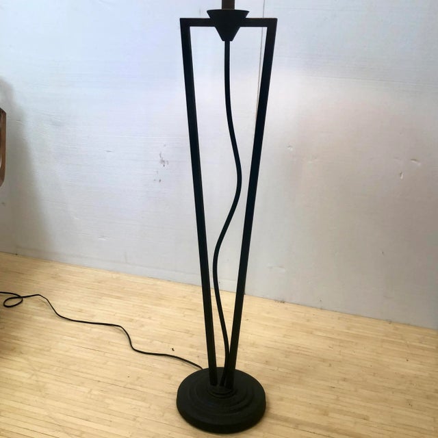Memphis Group Vintage Squiggle Iron Floor Lamp For Sale - Image 4 of 7