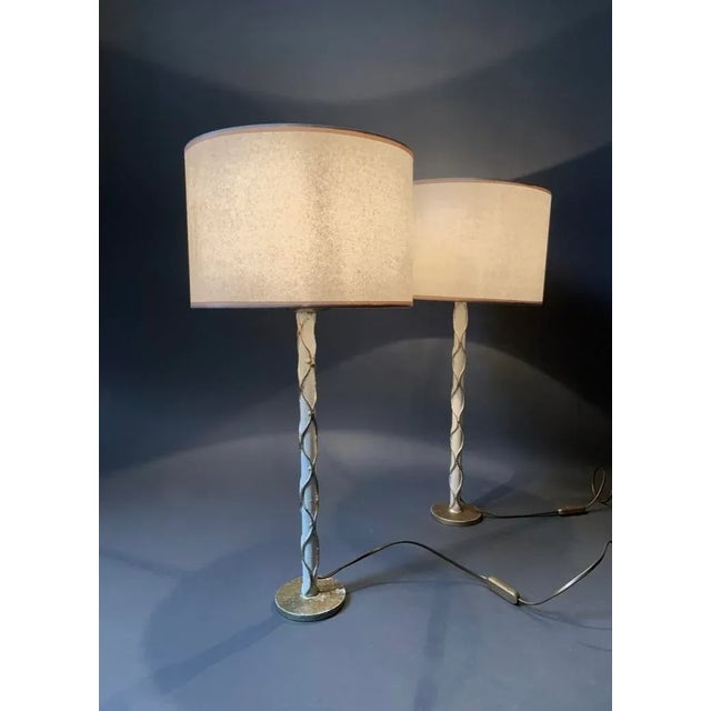 French Table Lamp, Set of 2, in Good conditions. Designed 1920 to 1949 European Plug (up to 250V).The wiring of this item...