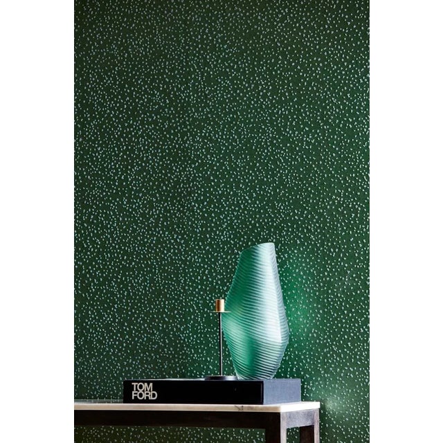 Contemporary Harlequin Foxy Wallpaper in Emerald For Sale - Image 3 of 3