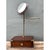 Early 20th Century Vintage Brass and Wood Campaign Vanity Mirror For Sale - Image 5 of 12