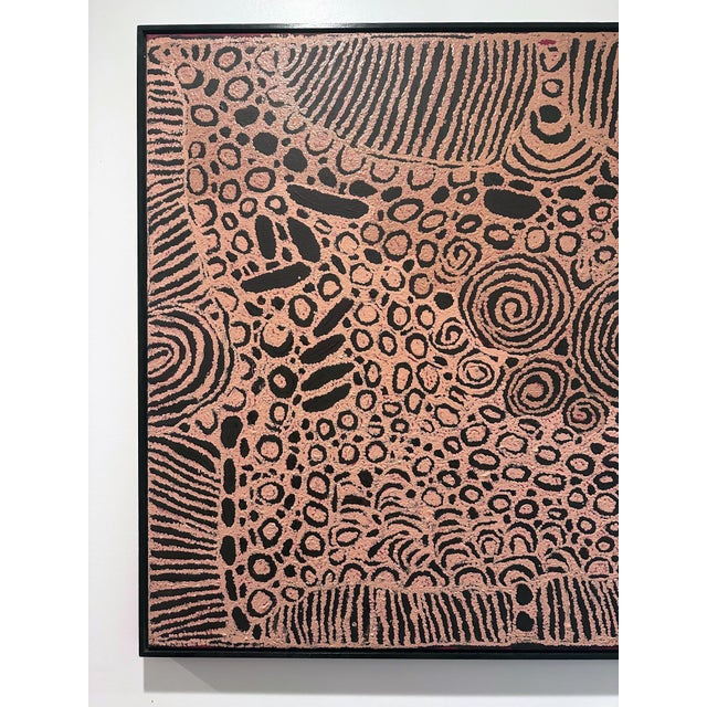 Black Australian Aboriginal Dreamtime Painting Nyurapayia Nampitjinpa For Sale - Image 8 of 12