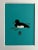 Contemporary Japanese Duck Print Absolutely charming original Japanese print by unknown artist of duck on deep turquoise...