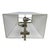 Modern Pair of Greek Key Chrome Table Lamps For Sale - Image 3 of 3