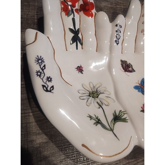 Anthropologie Anthropologie Hand Trinket Jewelry Tray Dish For Sale - Image 4 of 5