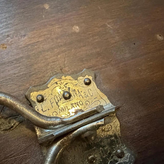 Wood 1930s Art Deco Italian Table Mirror by Luigi Fontana For Sale - Image 7 of 16