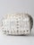 White Vintage White Splint Weave Wicker Basket For Sale - Image 8 of 10