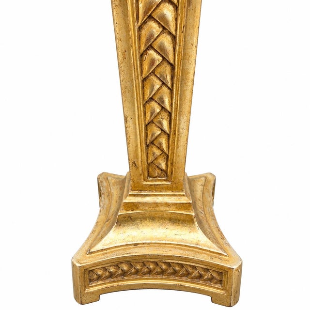 Handsome pair of high quality table lamps produced in Los Angeles workshops by talented craftsmen for Panache Designs.