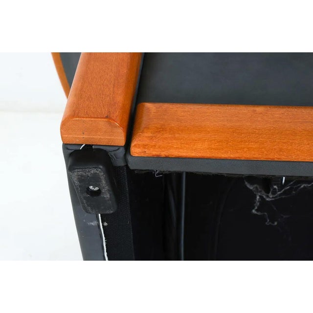 Wood Ekornes Stressless Eldorado Leather Loveseat For Sale - Image 7 of 13