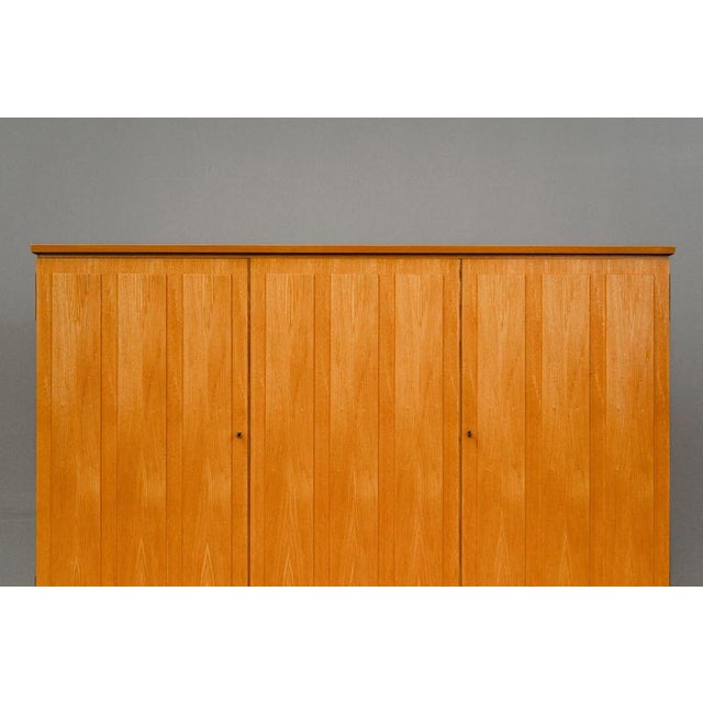 Tan Mid-Century Sideboard in Brass and Pine For Sale - Image 8 of 18