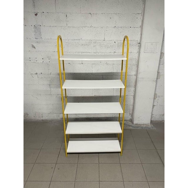 Small Metal and Laminate Bookcase, 1980s For Sale - Image 14 of 14