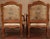 Pair of Early 20th Century French Louis XV Walnut Fauteuils With Scalamandré For Sale - Image 9 of 10