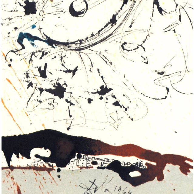 Salvador Dalí 1969 Salvador Dalí Biblia Sacra Lithograph "Proeliom Magnum in Caelo" (A Great Battle in Heaven) For Sale - Image 4 of 11