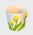 Late 20th Century Ceramic Planter With Hand Painted Tulips For Sale - Image 5 of 10