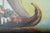 Aqua Vintage Framed Venice Gondola & Architectural Ruins Oil Painting Signed “Brunetti” For Sale - Image 8 of 14